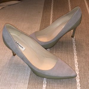 L.K. Bennett London suede and patent heels